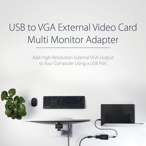Startech USB To VGA External Video Card Multi Monitor Adapter 1920X1200 2Yr