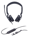 Yealink Wired (Uh44) Uc Stereoheadset,Noise Cancelling Mic, USB C Native, C To A Adapter