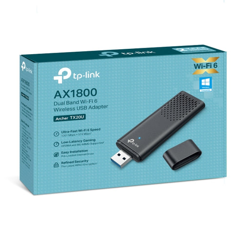 Tp-Link Archer Ax1800 Wi-Fi 6 Dual-Band USB Adapter, Usb3.0, 3Yr