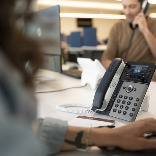 HP Poly Edge E300 Ip Phone, Noiseblock Ai And Acoustic Fence, Usb-C, No Bluetooth/Wfi