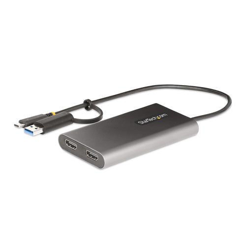 Startech Usb-C To Dual-Hdmi Adapter - Usb-C Or A To 2X HDMI - 4K 60Hz - 100W Power Deliver