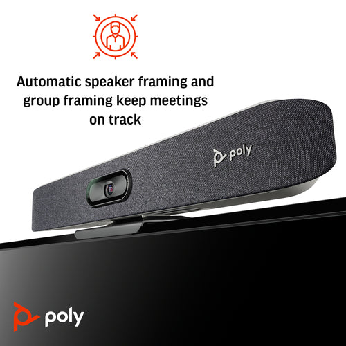 HP Poly Studio X30 All-In-One 4K Android Video Conferencing Bar, Huddle Room