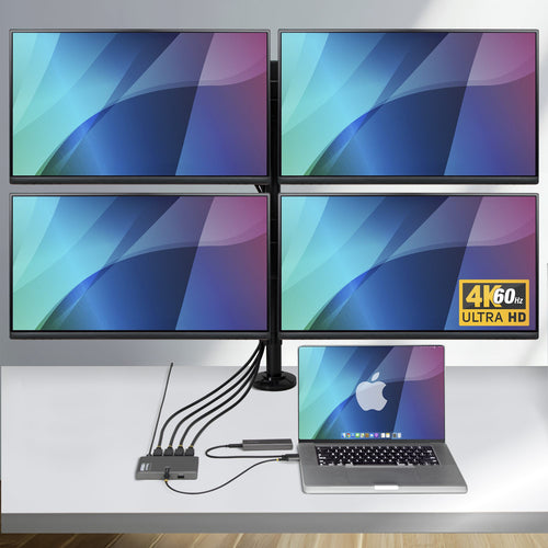 Startech Usb-C Quad-Monitor Workstation Adapter 4K 60Hz Displayport, 3 Yr