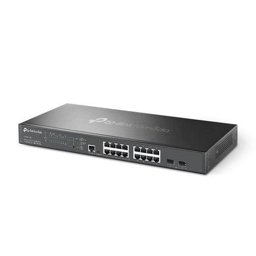 Tp-Link Omada 16-Port Managed L2+ Rack Switch, 2.5G Poe+(8), 10G Sfp+(2), 240W, 5Yr