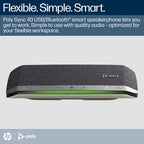 HP Poly Sync 40 Ms Smart Speakerphone,Bluetooth + Usb-A + Usb- C (Ms Certified)