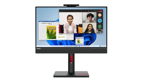 Lenovo Tio24 23.8" Wled Ips Fhd(16:9) Non Touch, Hdmi, Dp, Usb(2), H/Adj, Spkr, Wcam, 3Yr