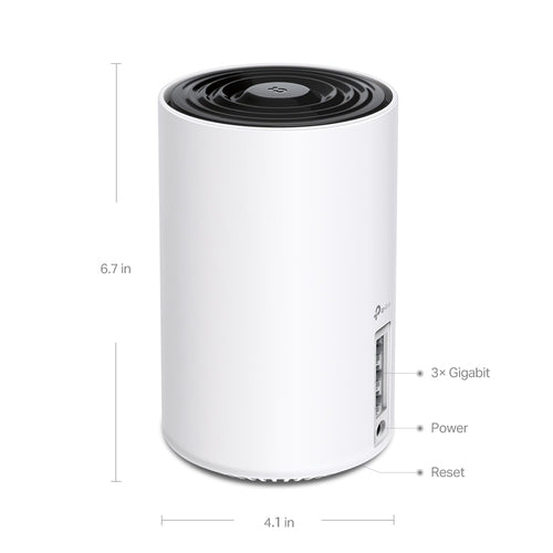Tp-Link Deco Axe5400 Wi-Fi 6E Tri-Band Mesh System, Gbe(3), 3-Pack, 3Yr