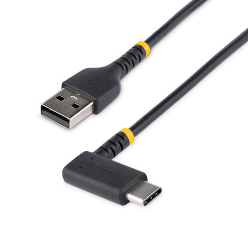 Startech 6In (15Cm) Usb-A To Usb-C Fast Charging Cable, Rugged, Right-Angled, Charge & Syn