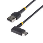 StarTech 3Ft (1M) USB-A To USB-C Fast Charging Cable, Rugged, Right-Angled, Charge & Sync