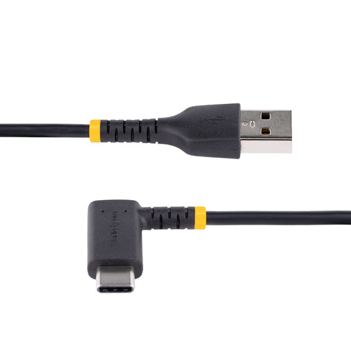 Startech 6In (15Cm) Usb-A To Usb-C Fast Charging Cable, Rugged, Right-Angled, Charge & Syn
