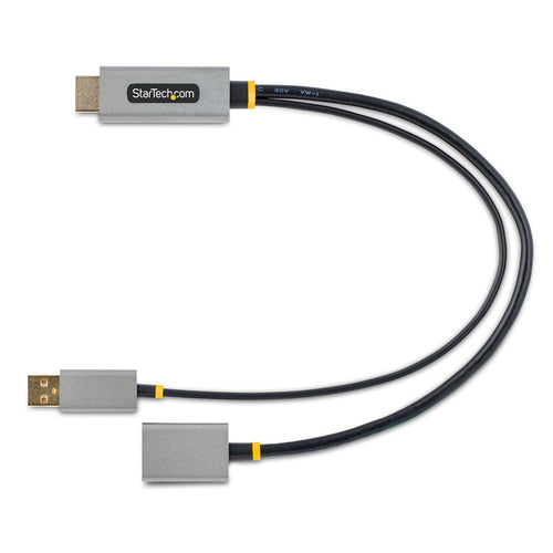 Startech 1Ft (30Cm) HDMI To Displayport Adapter Cable, Active 4K 60Hz HDMI 2.0 To Dp 1.2 C