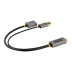 Startech 1Ft (30Cm) HDMI To Displayport Adapter Cable, Active 4K 60Hz HDMI 2.0 To Dp 1.2 C