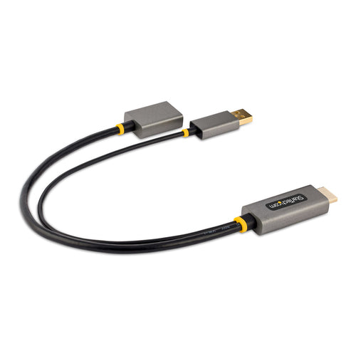 Startech 1Ft (30Cm) HDMI To Displayport Adapter Cable, Active 4K 60Hz HDMI 2.0 To Dp 1.2 C