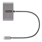 Startech 0.3M, Usb-C Hub, 100W, Usb(2), Usb-C(2), 5Gbps, 2Yr