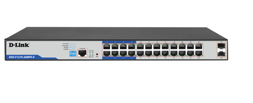 D-Link 26P Gigabit Smart Managed Poe+ Switch With 24 Poe+ Ports (380W) And 2 Sfp Ports