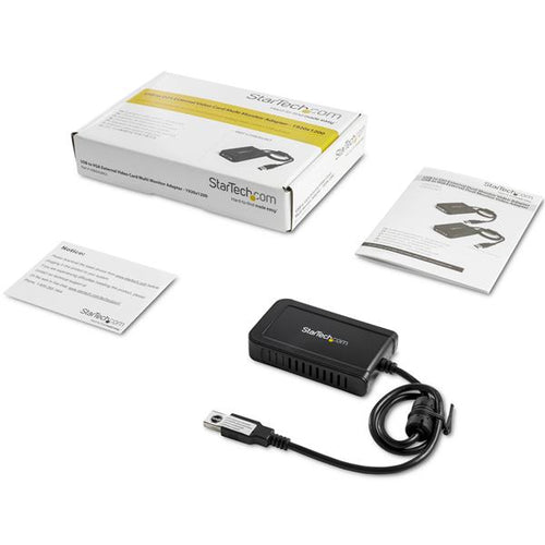 Startech USB To VGA External Video Card Multi Monitor Adapter 1920X1200 2Yr