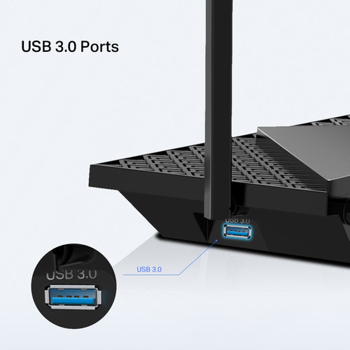 Tp-Link Archer Ax5400 Wi-Fi 6 Gigabit Dual-Band Router, Easymesh, 2.5Gbe(1), Gbe(4), 3Yr