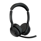Jabra Wireless Evolve2 55 Ms Stereo Bluetooth Anc Headset W/Charging Stand, Link390C,Usb-C