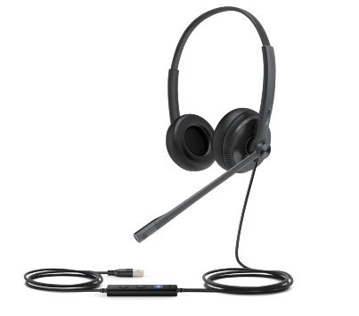 Yealink Wired (Uh34-Special Edition) Ms Dual Headset, Noise Cancelling Mic, 3.5Mm & Usb-A