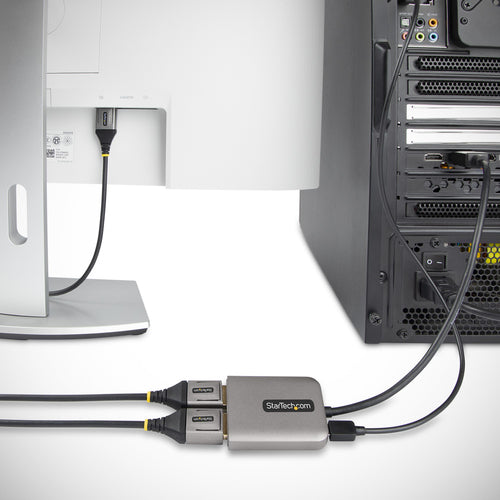 Startech 2 Port Displayport Mst Hub, Dual 4K 60Hz Multi-Monitor Adapter 3 Yr