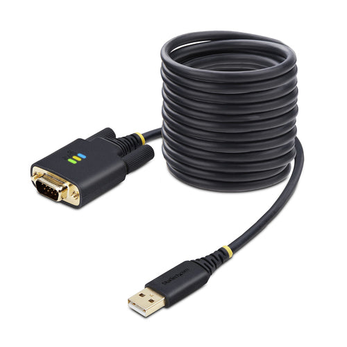 Startech 10Ft (3M) USB To Serial Adapter Cable, Com Retention, Interchangeable Screws/Nuts