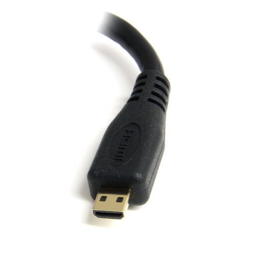 Startech 5" HDMI To HDMI Micro Adapter Cable - HDMI F To Micro HDMI M, Ltw