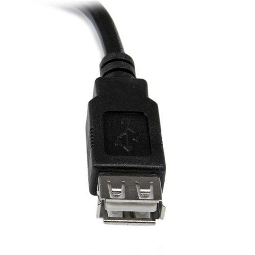 Startech 0.15M Usb2.0 A Toa Extension Cable, M/F, Black, Ltw