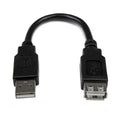 Startech 0.15M Usb2.0 A Toa Extension Cable, M/F, Black, Ltw