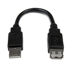 StarTech 0.15M Usb2.0 A Toa Extension Cable, M/F, Black, Ltw