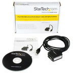 Startech 1 Port Ftdi USB To Serial Rs232 Adapter Cable Isolation 2Yr