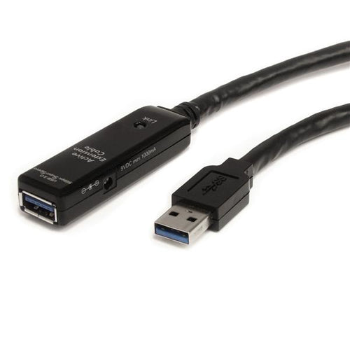 Startech 10M USB 3.0 A To A Extension Cable, M/F, Black, Led, Ltw