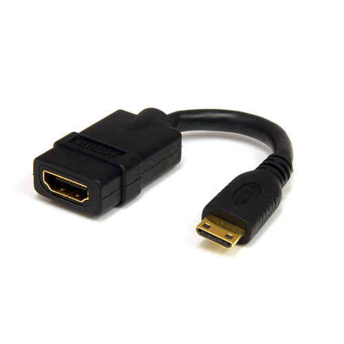 Startech 5" High Speed HDMI Adapter Cable - HDMI To HDMI Mini- F/M, Ltw