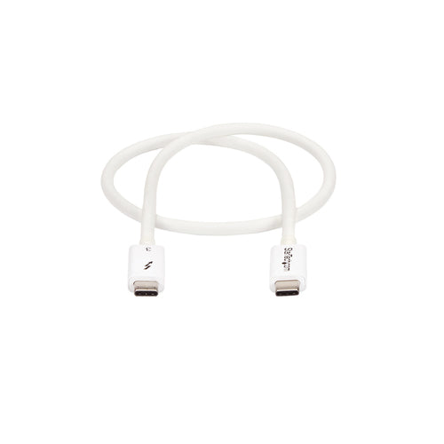 Startech 0.5M T/Bolt3 Cable, 40Gbps, 100W Pd, White, 2Yr