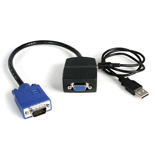 Startech 2 Port VGA Video Splitter - USB Powered - High Resolution 2Yr