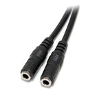 Startech 3.5Mm Stereo Splitter Cable, 3-Position To 2X 3-Position, M/F, Ltw