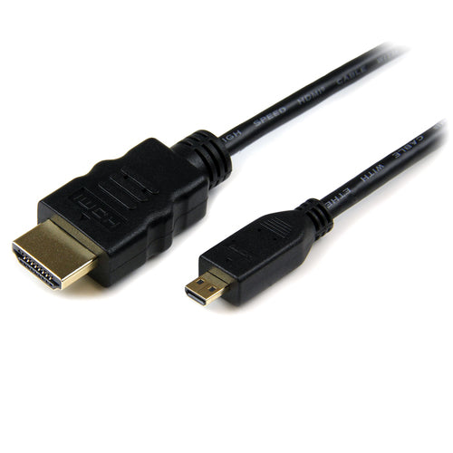 Startech 1M HDMI 1.4 To Micro HDMI Adapter Cable With Ethernet, Black, Ltw