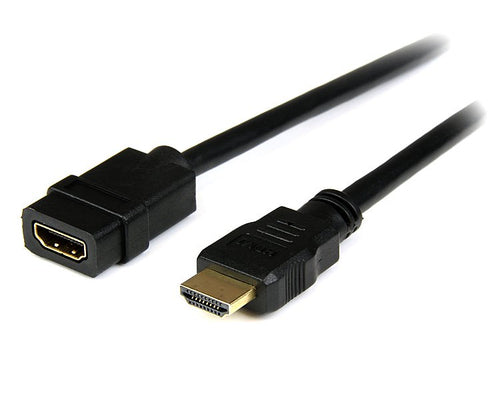 Startech 2M HDMI Extension Cable, 4K X 2K, M/F, Black, Ltw