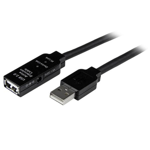 Startech 15M Usb2.0 A To A Extension Cable, M/F, Black, Led, Ltw
