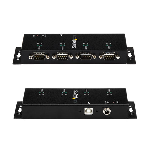 Startech 4 Port USB To Serial Rs232 Adapter Hub Wall Mountable 2Yr