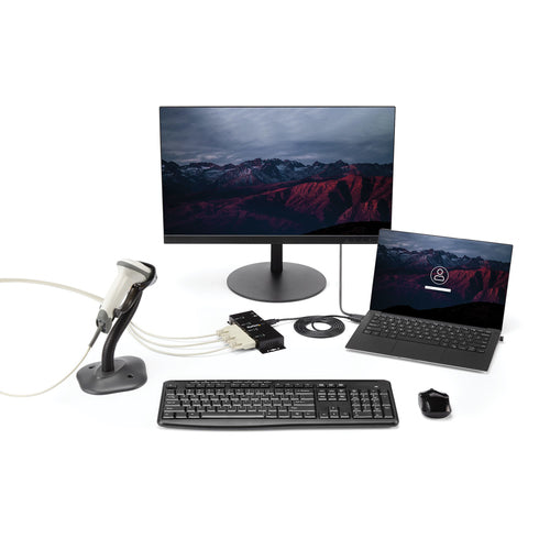 Startech 4 Port USB To Serial Rs232 Adapter Hub Wall Mountable 2Yr