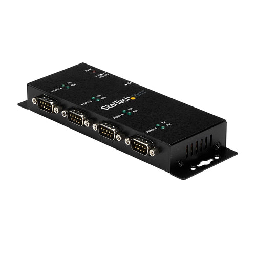 Startech 4 Port USB To Serial Rs232 Adapter Hub Wall Mountable 2Yr
