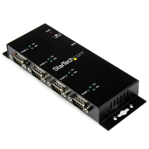 Startech 4 Port USB To Serial Rs232 Adapter Hub Wall Mountable 2Yr
