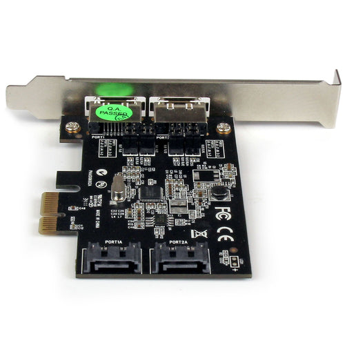 Startech 2 Port Esata Pcie Card, 6Gb/S, Std Profile, 2Yr