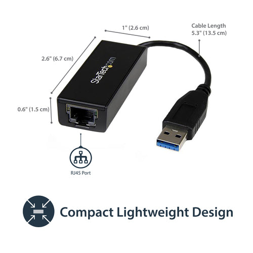 Startech USB 3.0 To Gbe Nic Network Adapter 10/ 100/ 1000 2Yr
