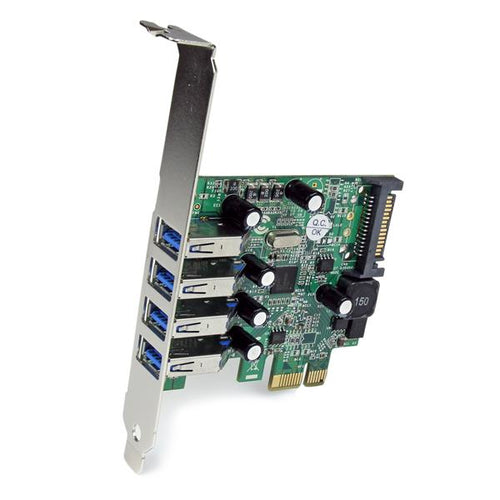 Startech 4 Port Pcie USB 3.0 Card, Sata Power Required, Uasp, 2Yr