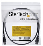 Startech 1M USB 3.0 A To A Extension Cable, M/F, Black, Ltw