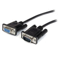 Startech 2M Db9/Rs232 Serial Cable, M/F, Black, Ltw