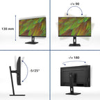 Philips 27" (16:9) Monitor, Uhd Ips, Hdmi(2), Dp, Usb(4), Usb-C, Lan, H/ Adj, Spk 4Yr