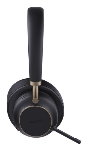 Yealink Wireless (Bh76 Plus) Uc Anc Stereo Headset,Chargestand,Black,Usb-C Native,C/A Adap