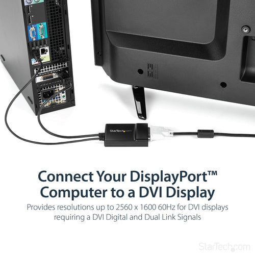 Startech Dp To Dvi-D Adapter, USB Power, 3Yr